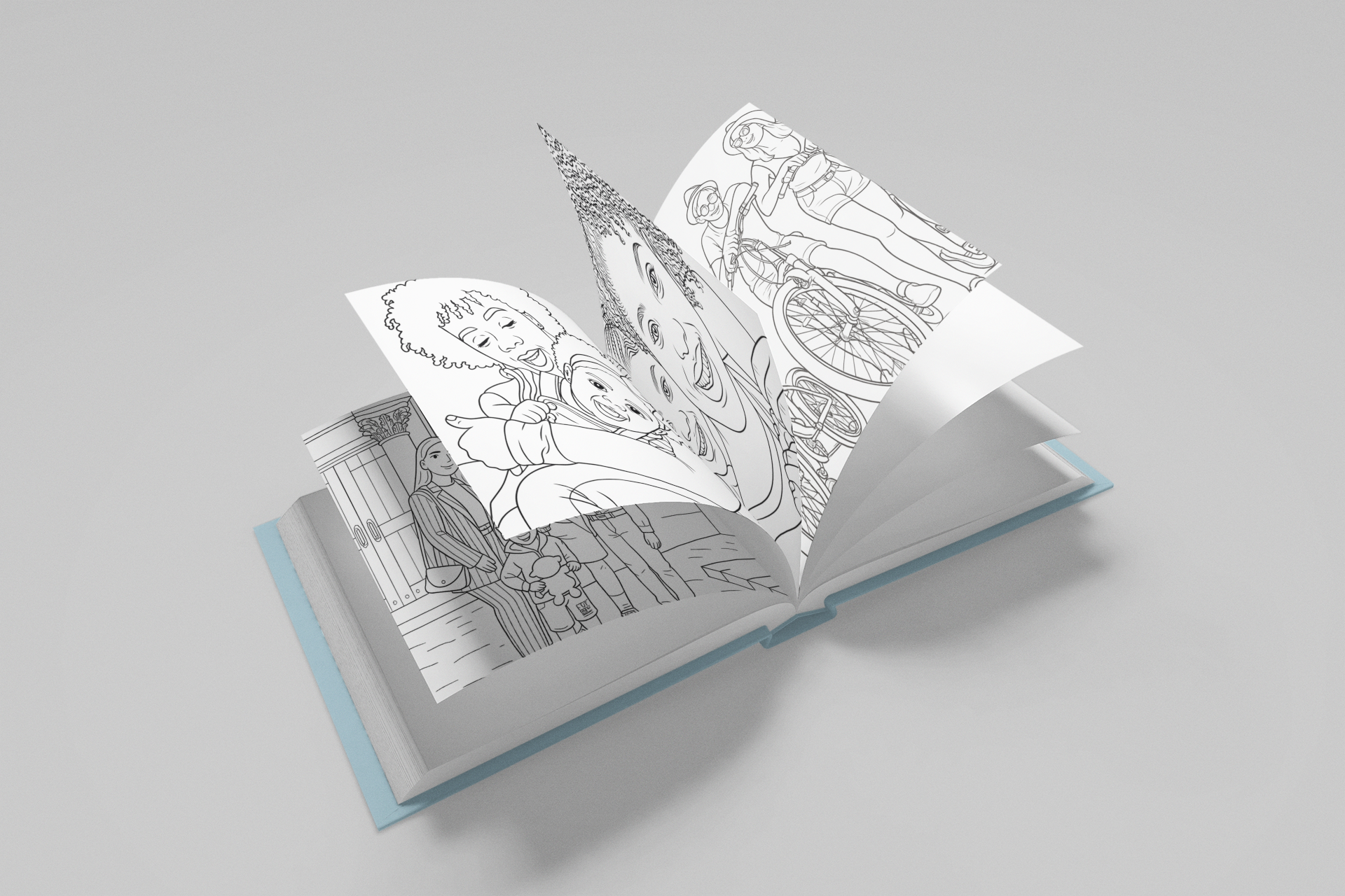 Hard-Cover Personalised Colouring Book - 45 Pages