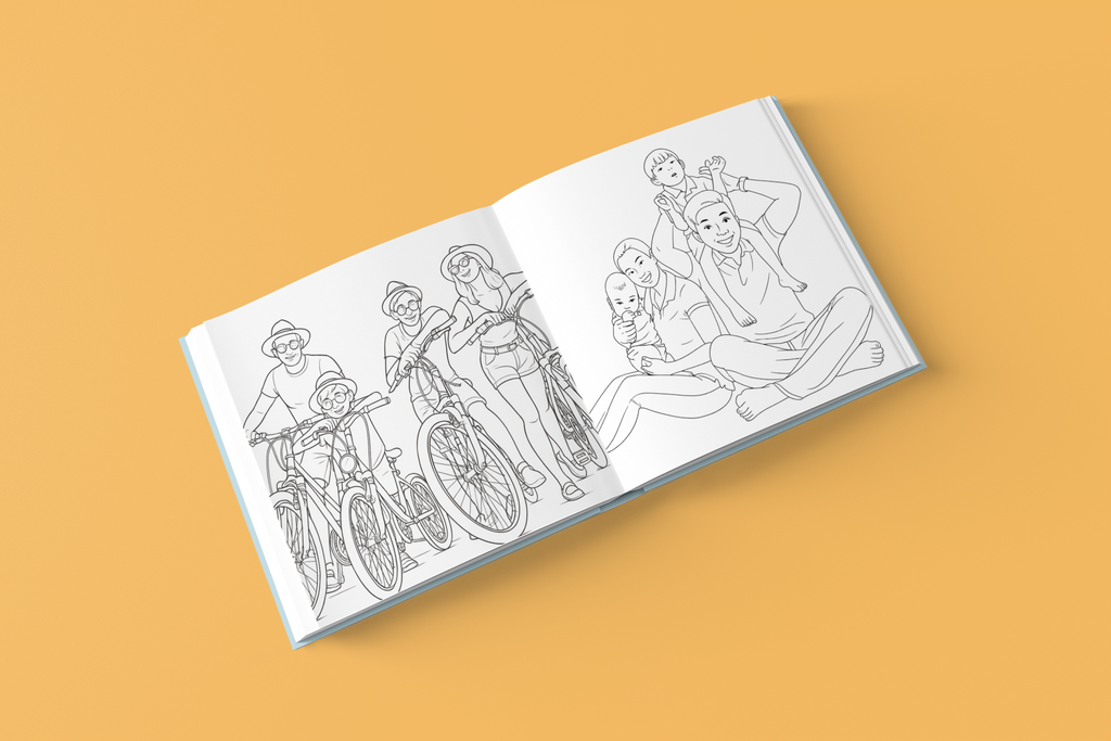 Hard-Cover Personalised Colouring Book - 45 Pages