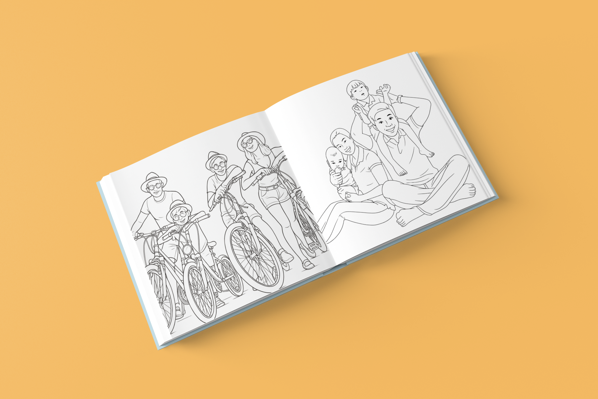 Hard-Cover Personalised Colouring Book - 45 Pages